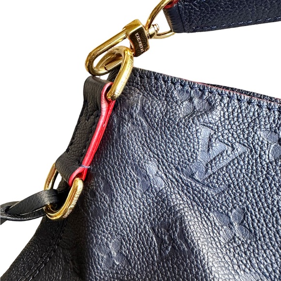 Authentic🥰Louis Vuitton Hobo Shoulder Bag Melie Monogram Empreinte Marine Rouge - Picture 11 of 12